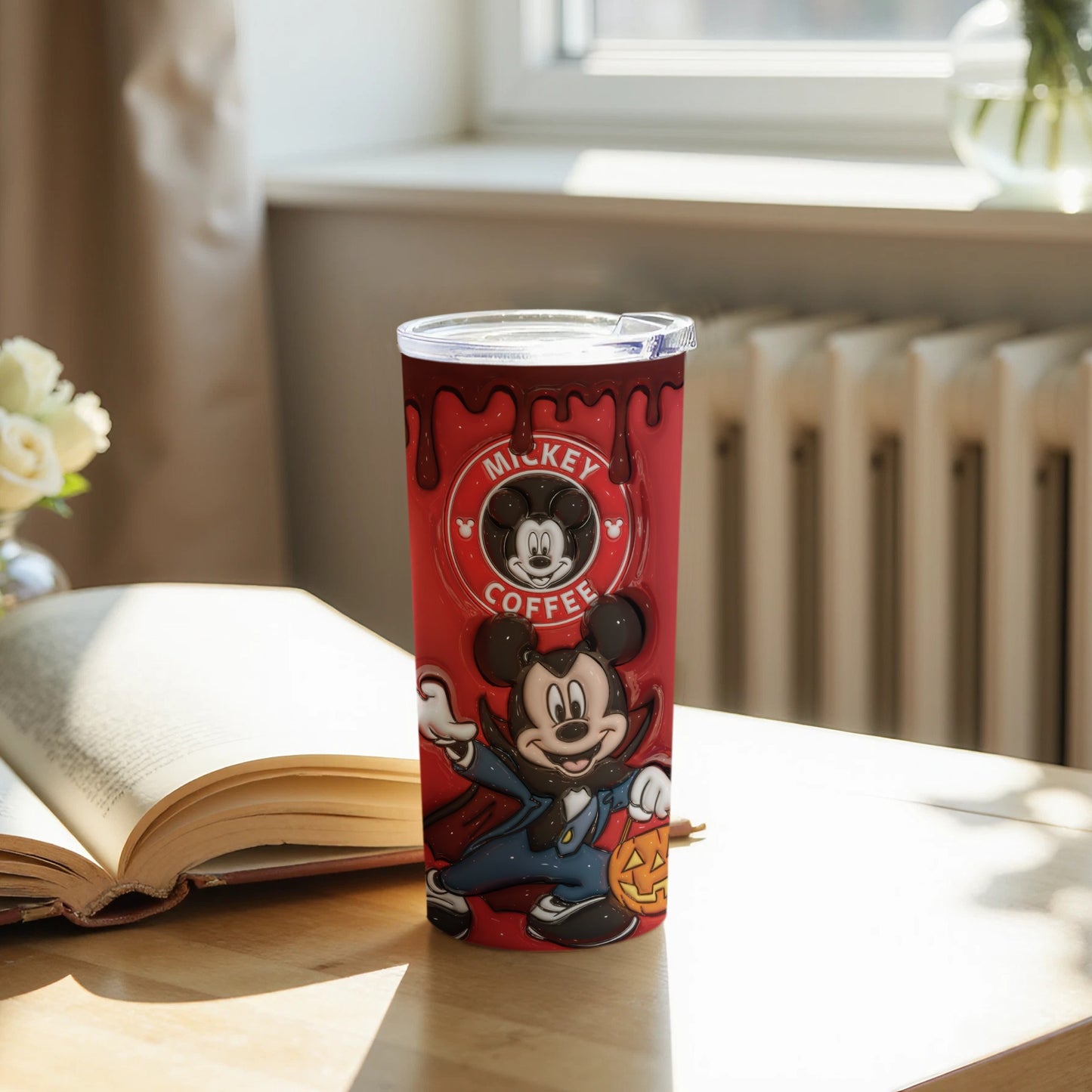 Mickey Coffee Halloween Themed Tumbler Cup