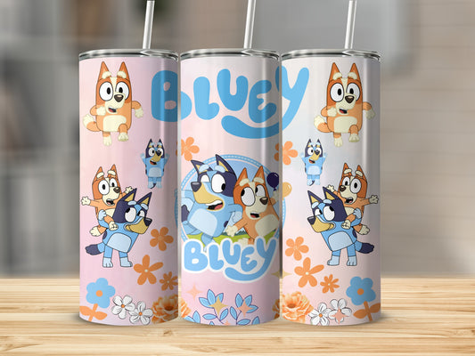Bluey and Friends Colorful Design Insulated Tumbler