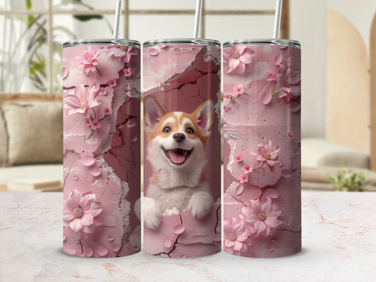 Joyful Corgi Pink Flowers Textured Design Tumbler product type
Corgi
Dog
Puppy
Cute Corgi
Pink Flowers
Floral Design
Blossom Print
Textured Pattern
Cracked Aesthetic
Pet Lover
Animal Design
Happy Dog
Tumbler Cup
Drinkware
Gift for Her
Spring Theme
Unique Design
Kawaii Corgi
Flower Petals
Personalized Gift