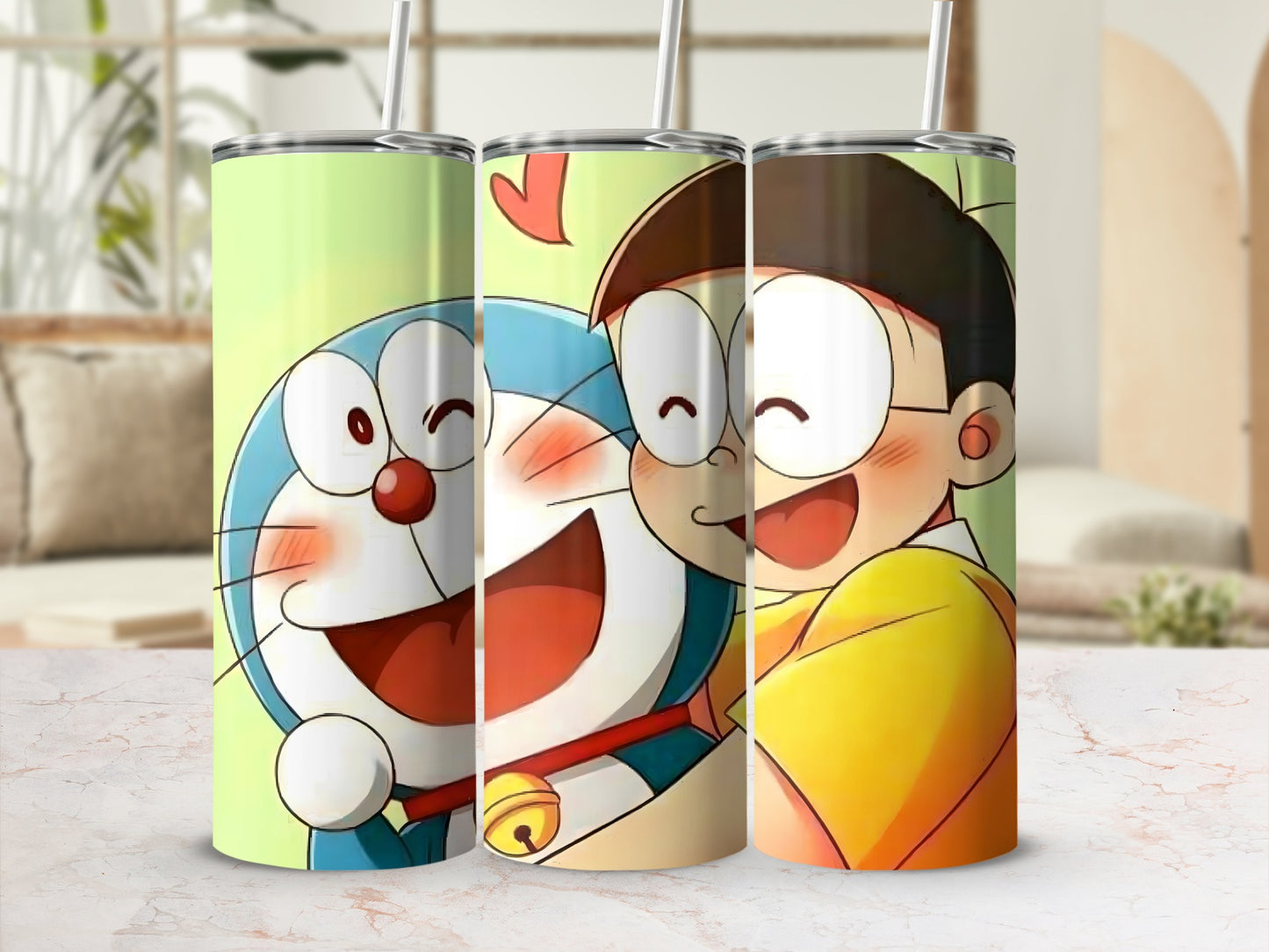 Cute Cartoon Character Design Insulated Tumbler Set