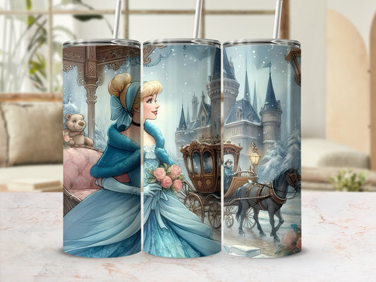 Fantasy Princess Castle Design Insulated Tumbler