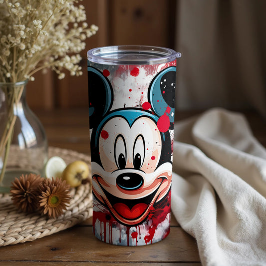 Vibrant Mickey Mouse Tumbler with Artistic Design