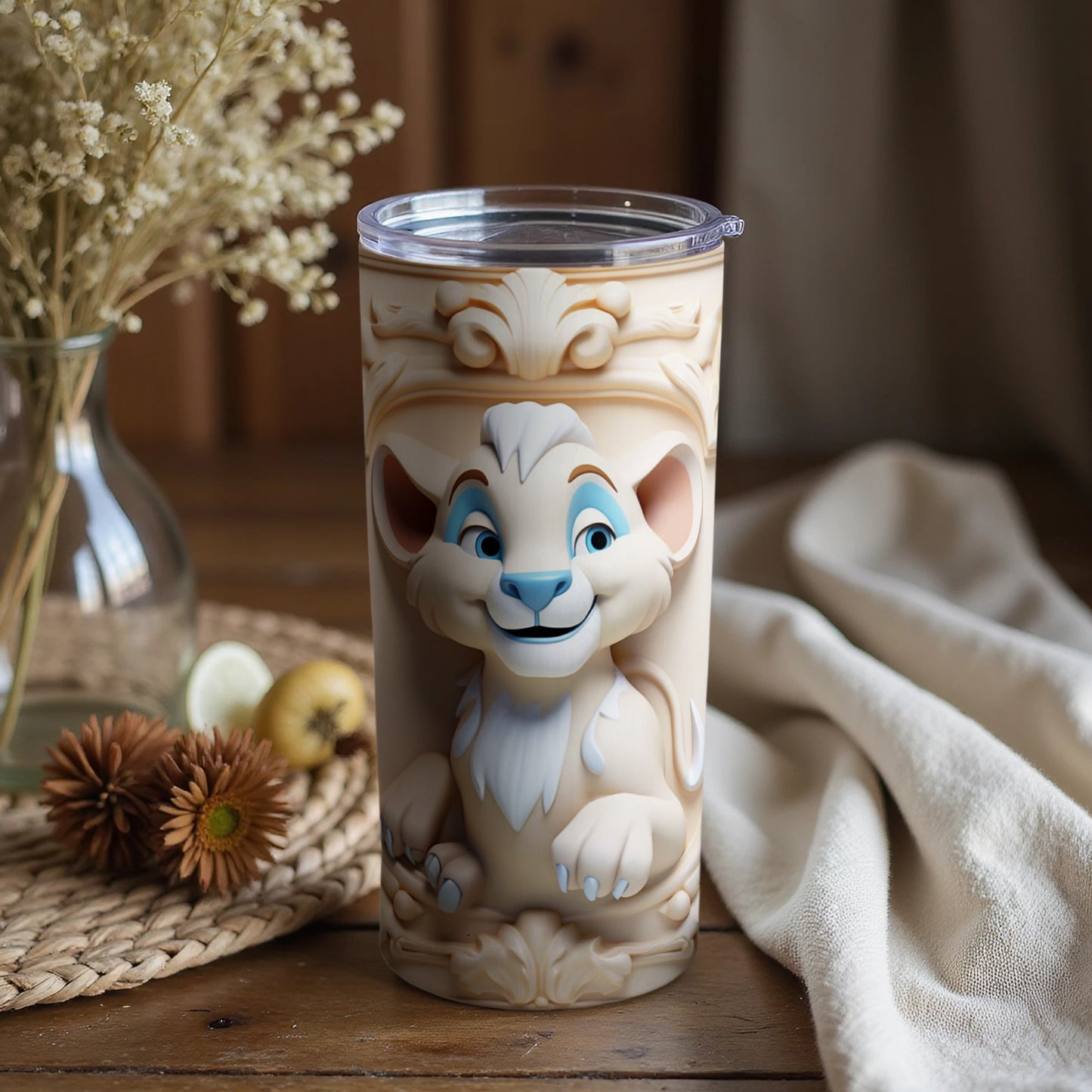 Adorable Cartoon Character Insulated Tumbler