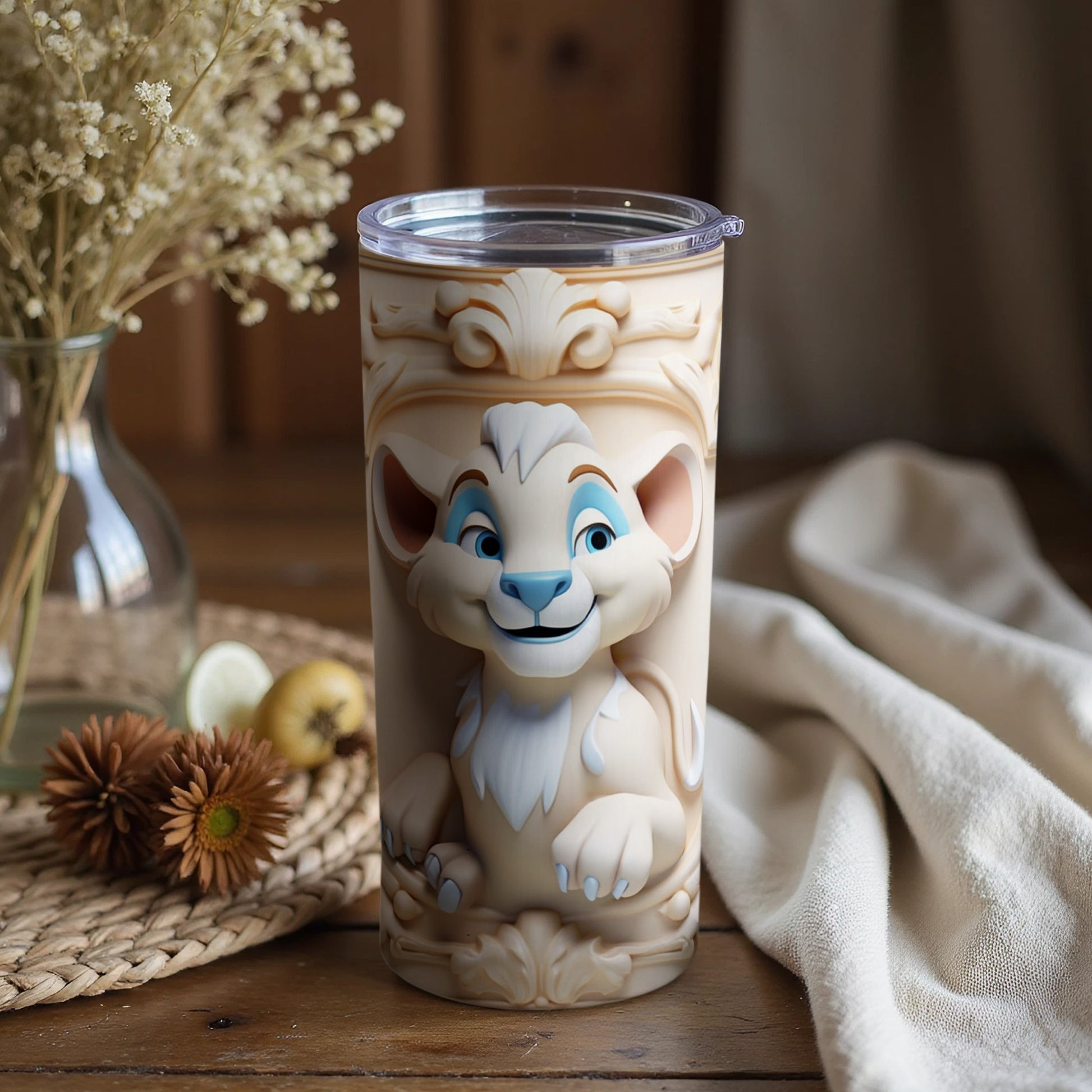 Adorable Cartoon Character Insulated Tumbler