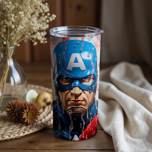 Captain America Superhero Insulated Drink Tumbler