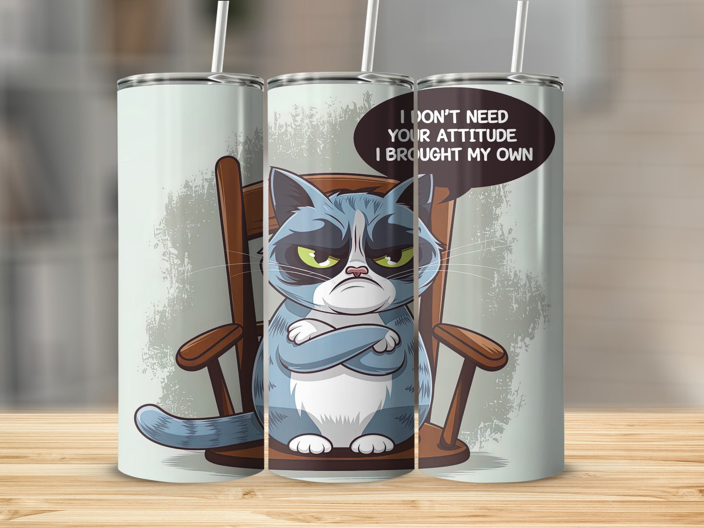 Grumpy Cat Attitude Message Funny Rocking Chair product type
