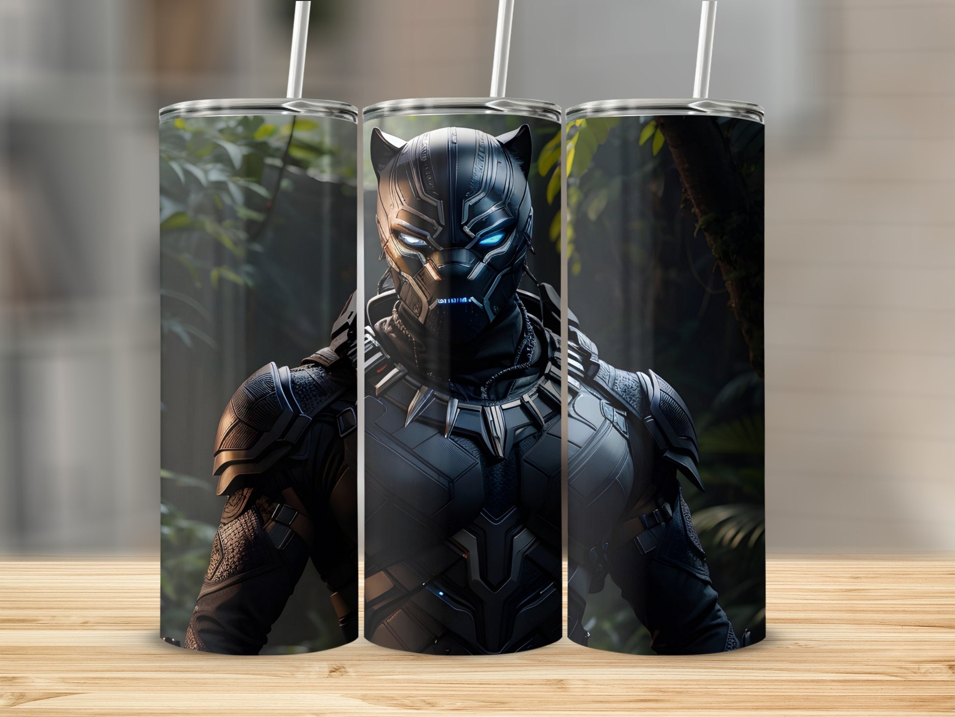 Black Panther Inspired Stainless Steel Tumbler Cup