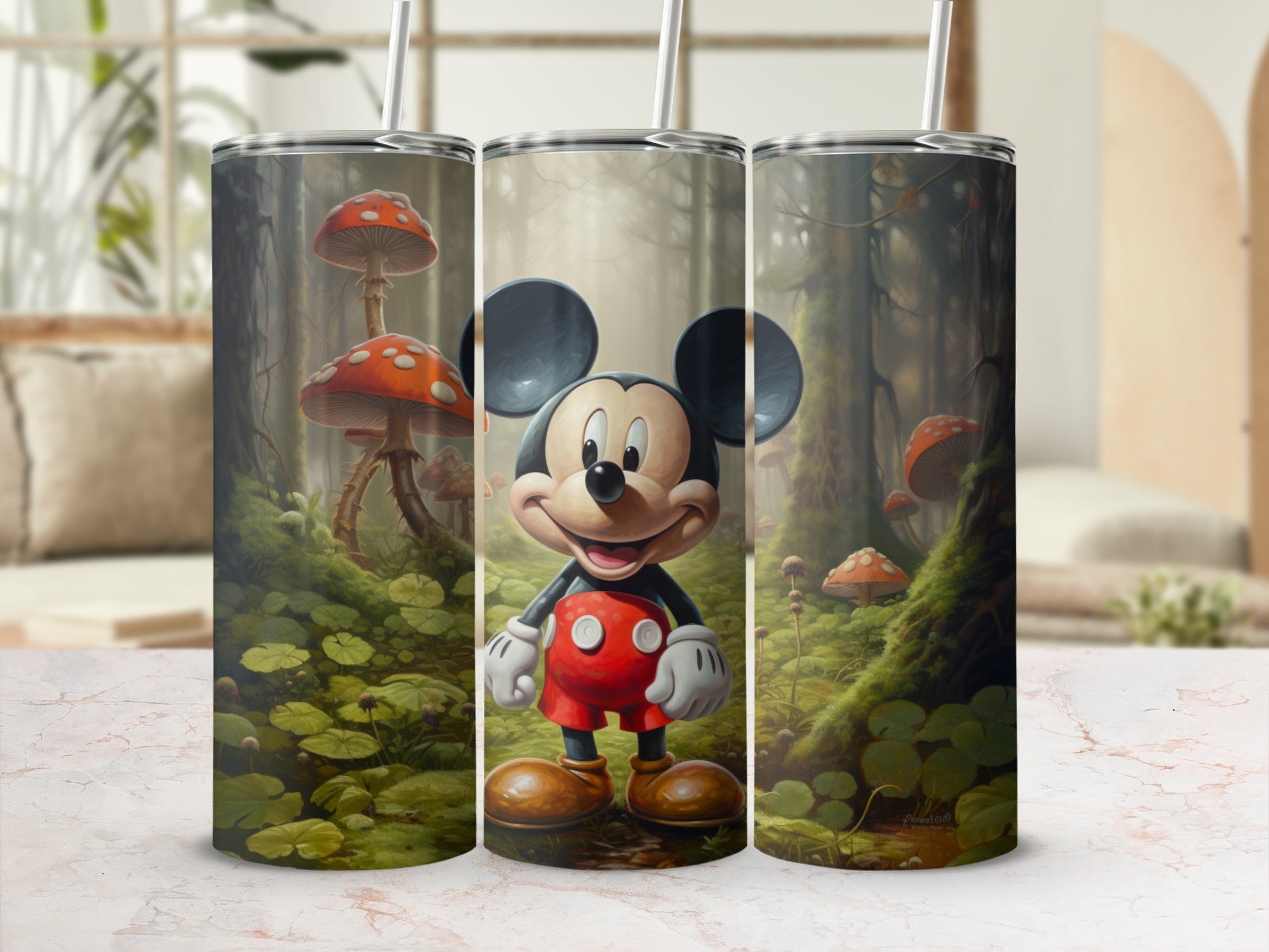 Whimsical Forest Mickey Mouse Tumbler Collection