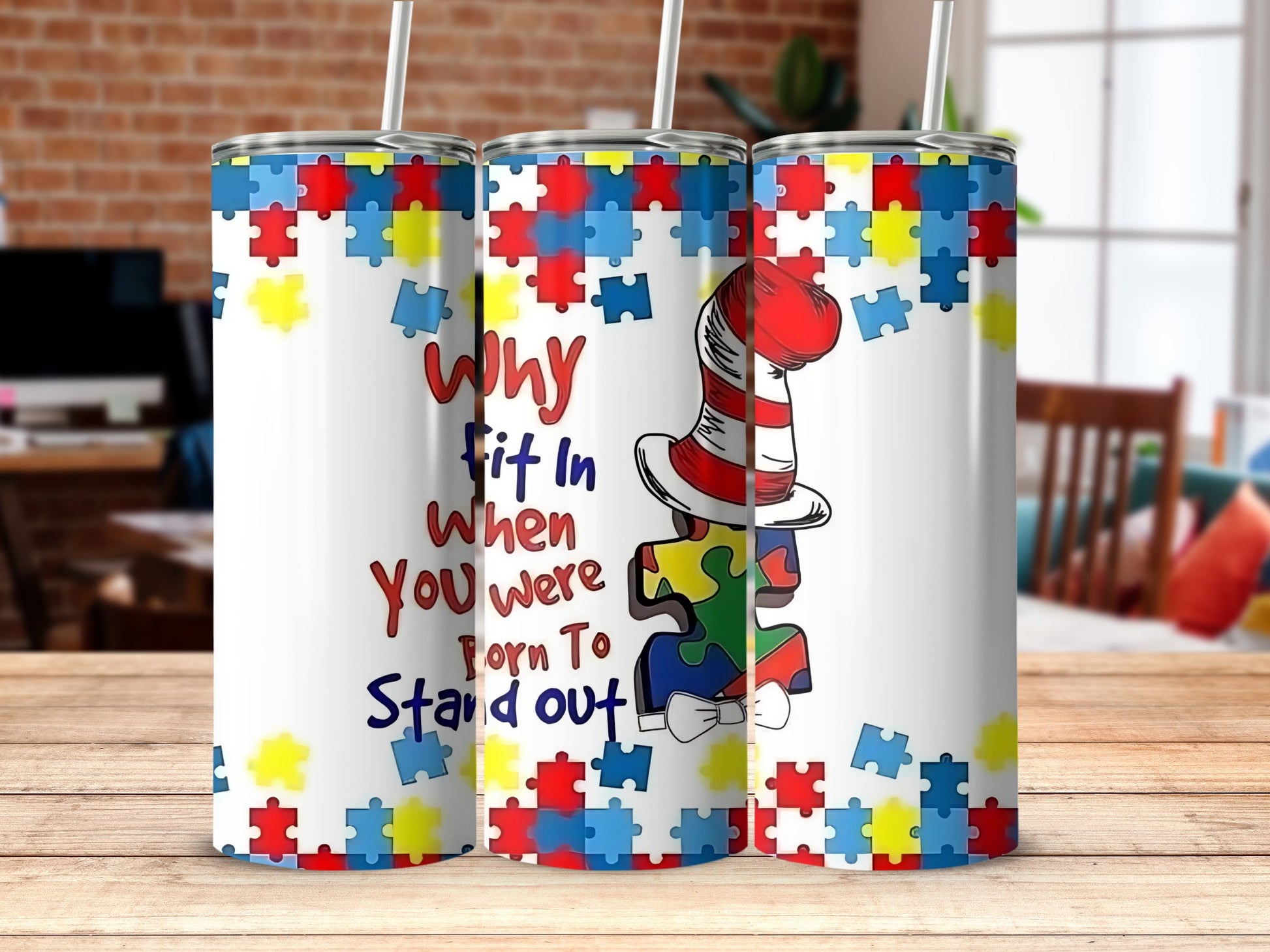 Why Fit In When You Were Born to Stand Out Tumbler