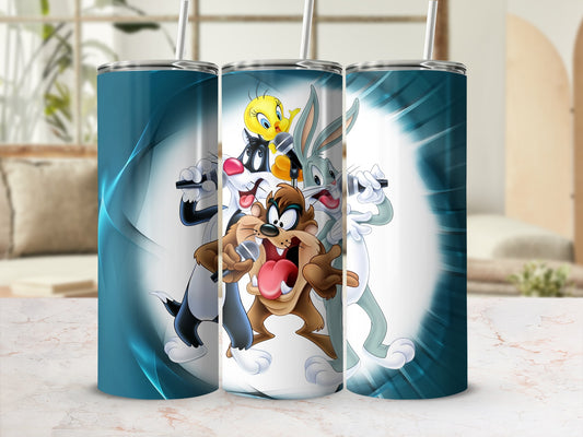 Animated Cartoon Characters Stainless Steel Tumbler