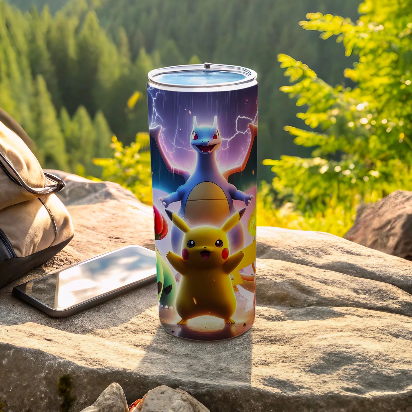 Pikachu Charizard Themed Electric Tumblers 20oz
