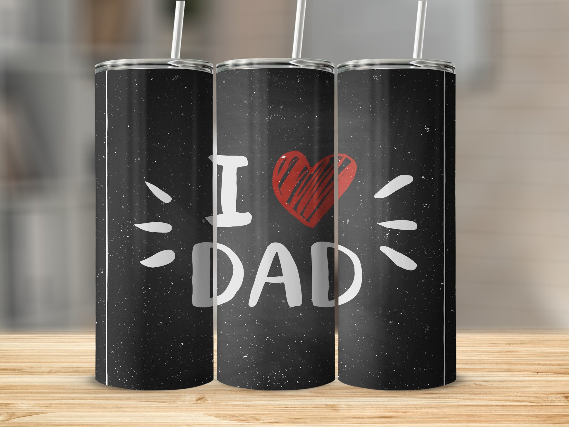 I Love Dad Tumbler Cup Gift for Father's Day