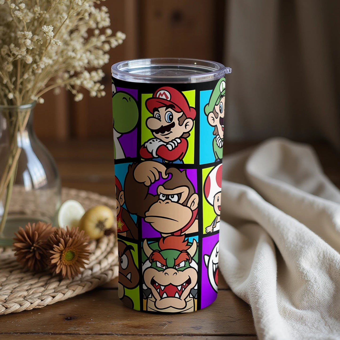 Colorful Cartoon Character Design Tumbler Cup