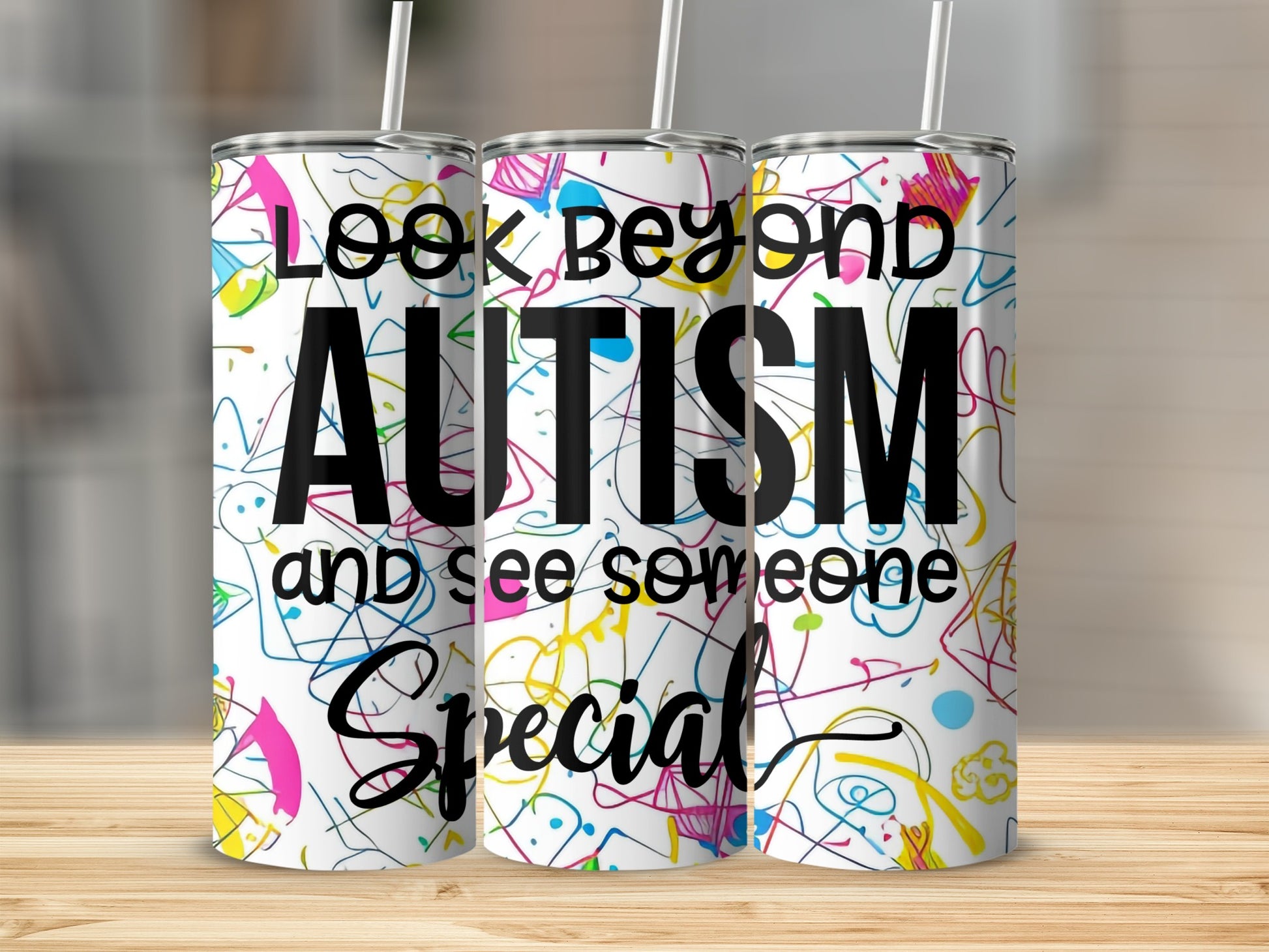 Look Beyond Autism and See Someone Special Tumbler