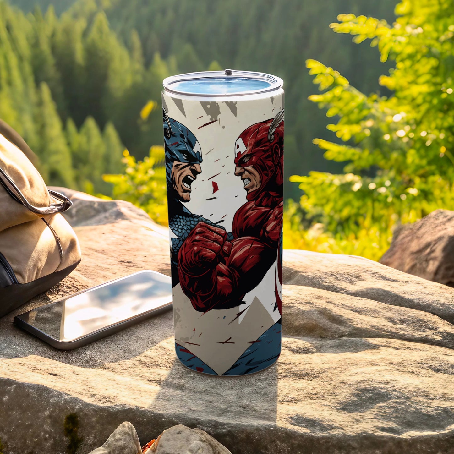 Superhero Showdown Double-Wall Insulated Tumbler