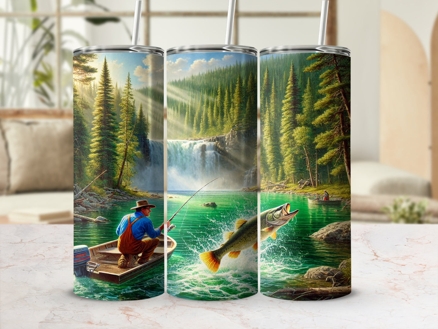 Beautiful Scenic Fishing Adventure Tall Tumbler