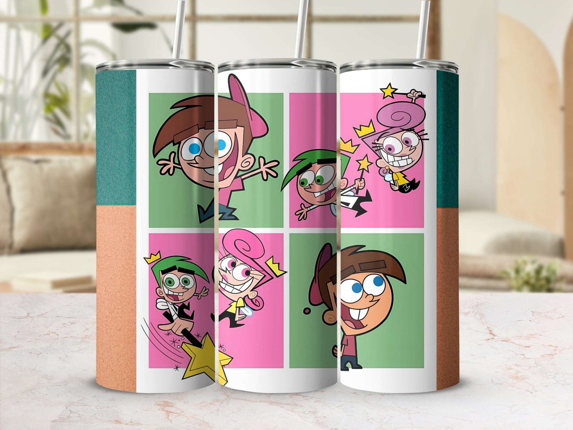 Cartoon Character Insulated Travel Tumbler Cup