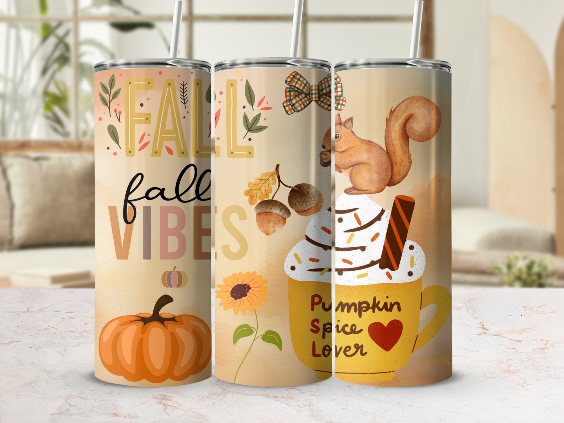Fall Vibes Pumpkin Spice Lover Tumbler