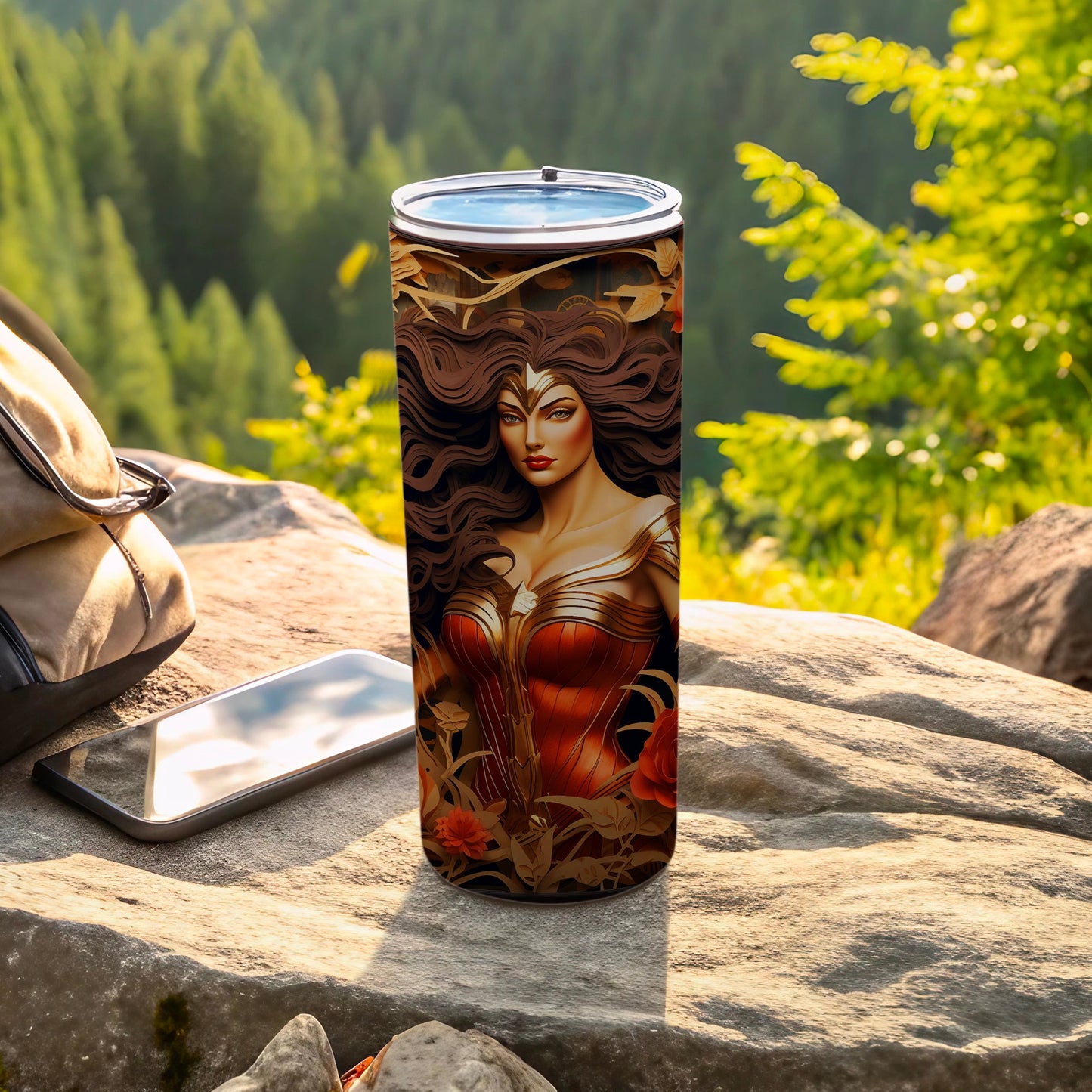 Wonder Woman Themed Travel Tumbler мощный продукт