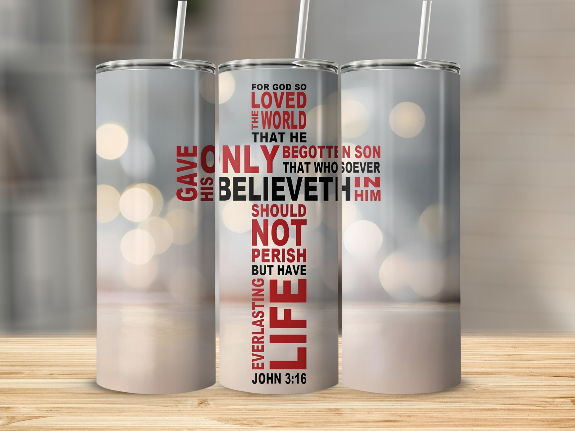 Inspirational John 3:16 Insulated Tumbler Product