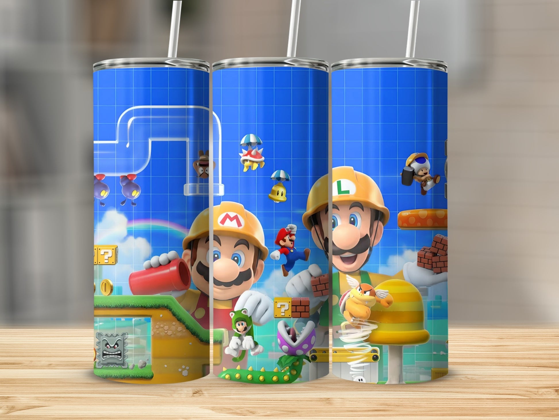 Colorful Gaming Characters Design Tumbler