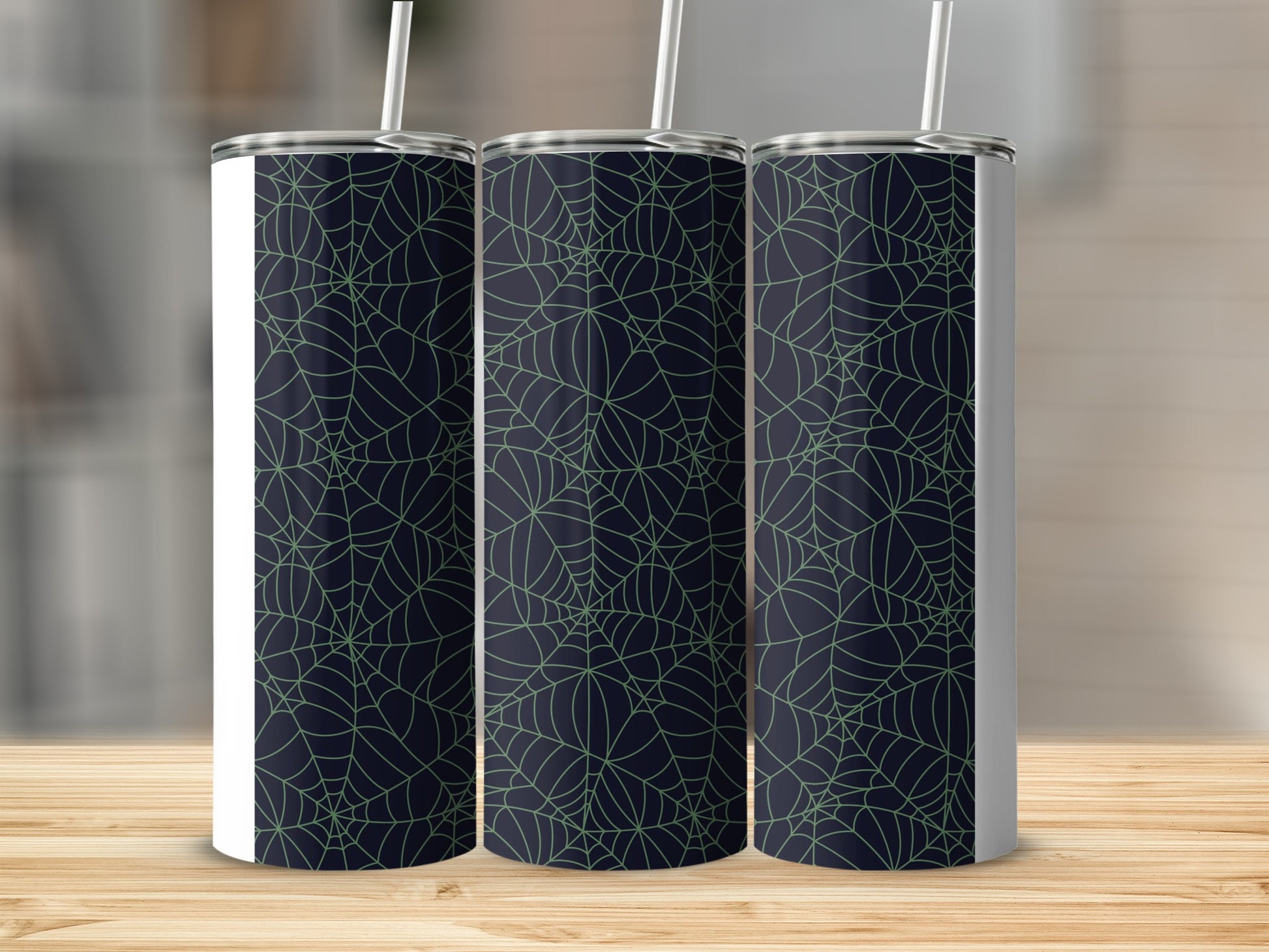 Spooky Spiderweb Design Dark Tumbler product type