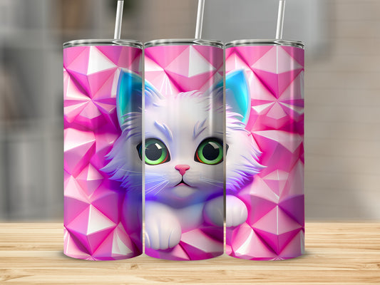 Charming White Kitten Green Eyes Pink Faceted Tumbler product type
White Kitten
Green Eyes
Blue Ears
Pink Geometric
Faceted Pattern
Cute Cat
Adorable Pet
Animal Motif
Kawaii Aesthetic
Tumbler Cup
Drinkware Item
Trendy Design
Cat Lover
Pink Facets
Kitten Art
Pet Graphic
Unique Gift
Playful Art
Modern Look
Cute Animal