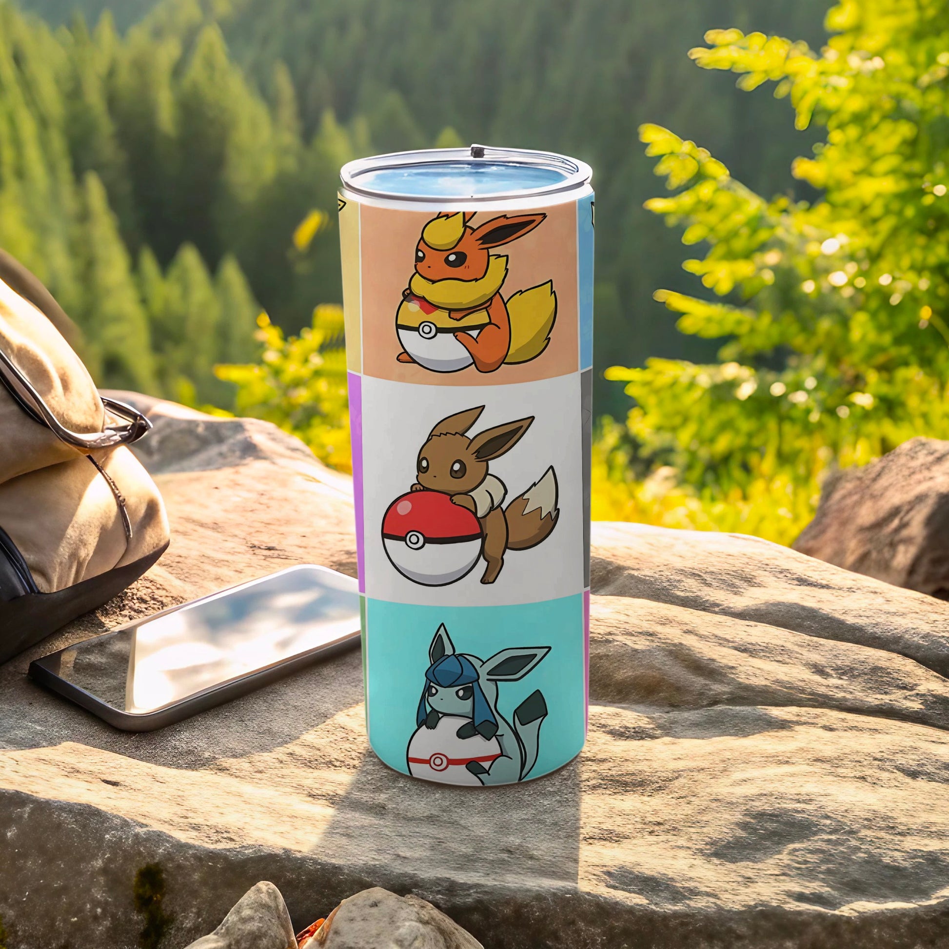 Cute Eevee Evolutions Themed Tumbler for Fans Everywhere