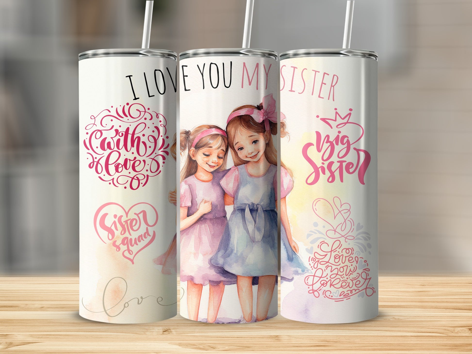 Sister Squad with Love and Affection Gift Item Tumbler
