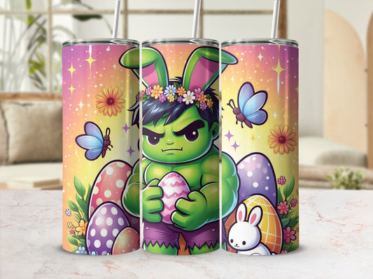 Hulk Bunny Easter Eggs Colorful Tumbler product type