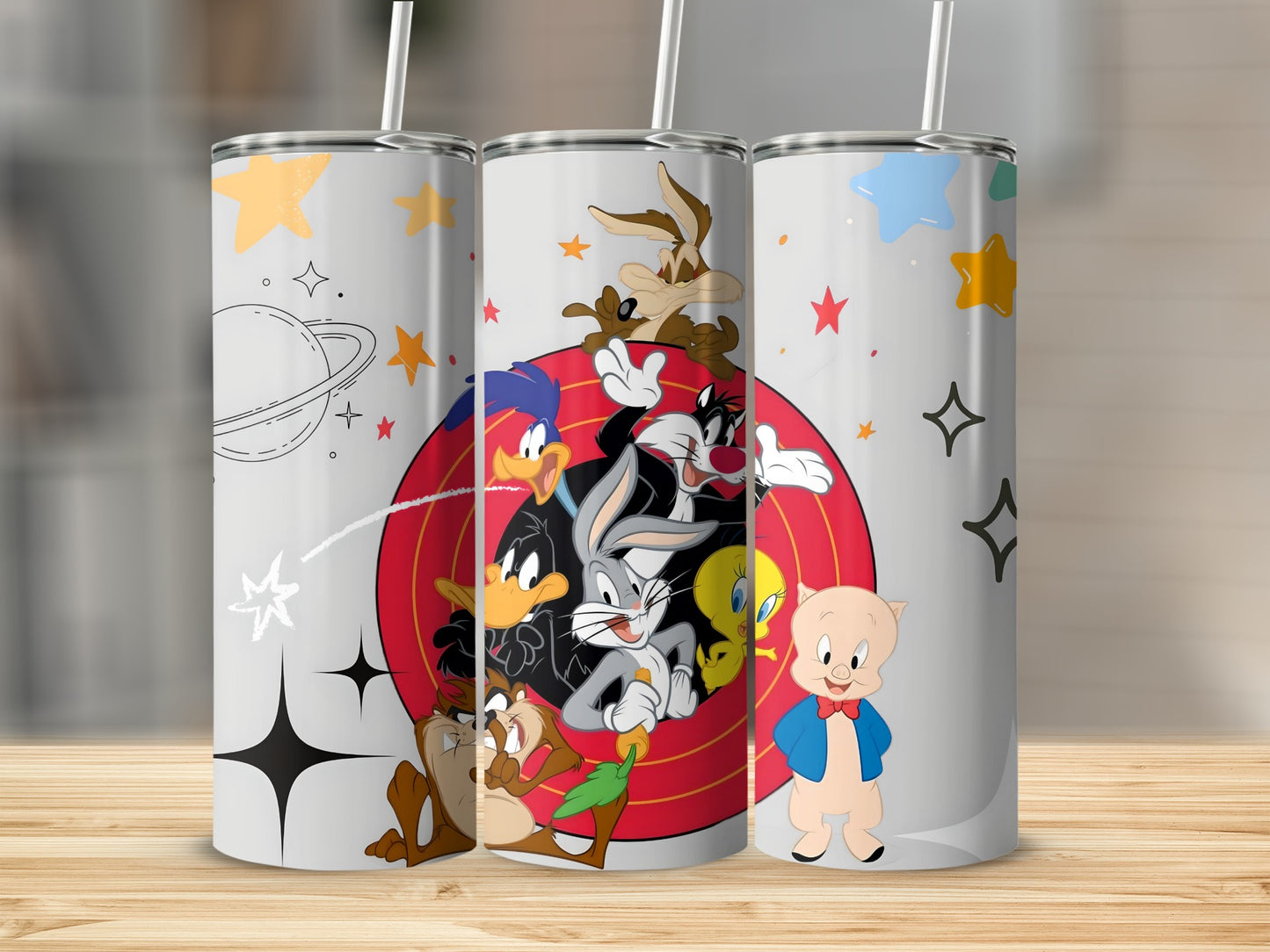 Colorful Cartoon Character Design Insulated Tumbler