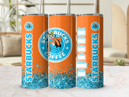 Custom Starbucks Inspired Tumbler with Goofy Design