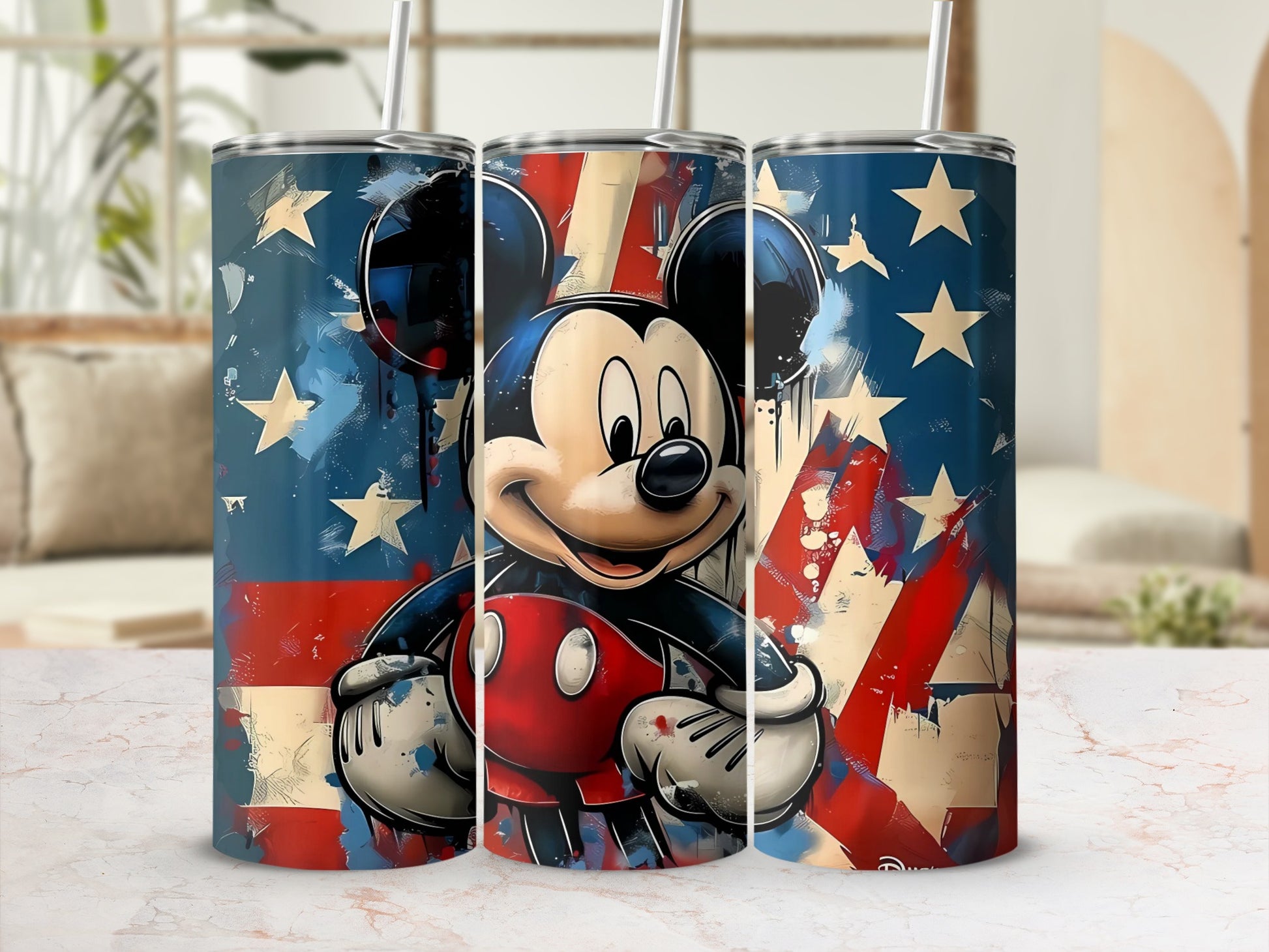 Mickey Mouse Patriotic Stars and Stripes Tumbler