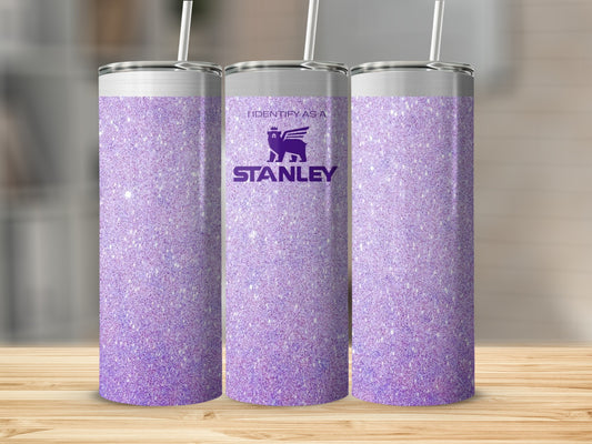 Glittery Purple Stanley I Identify As A Tumbler Cup