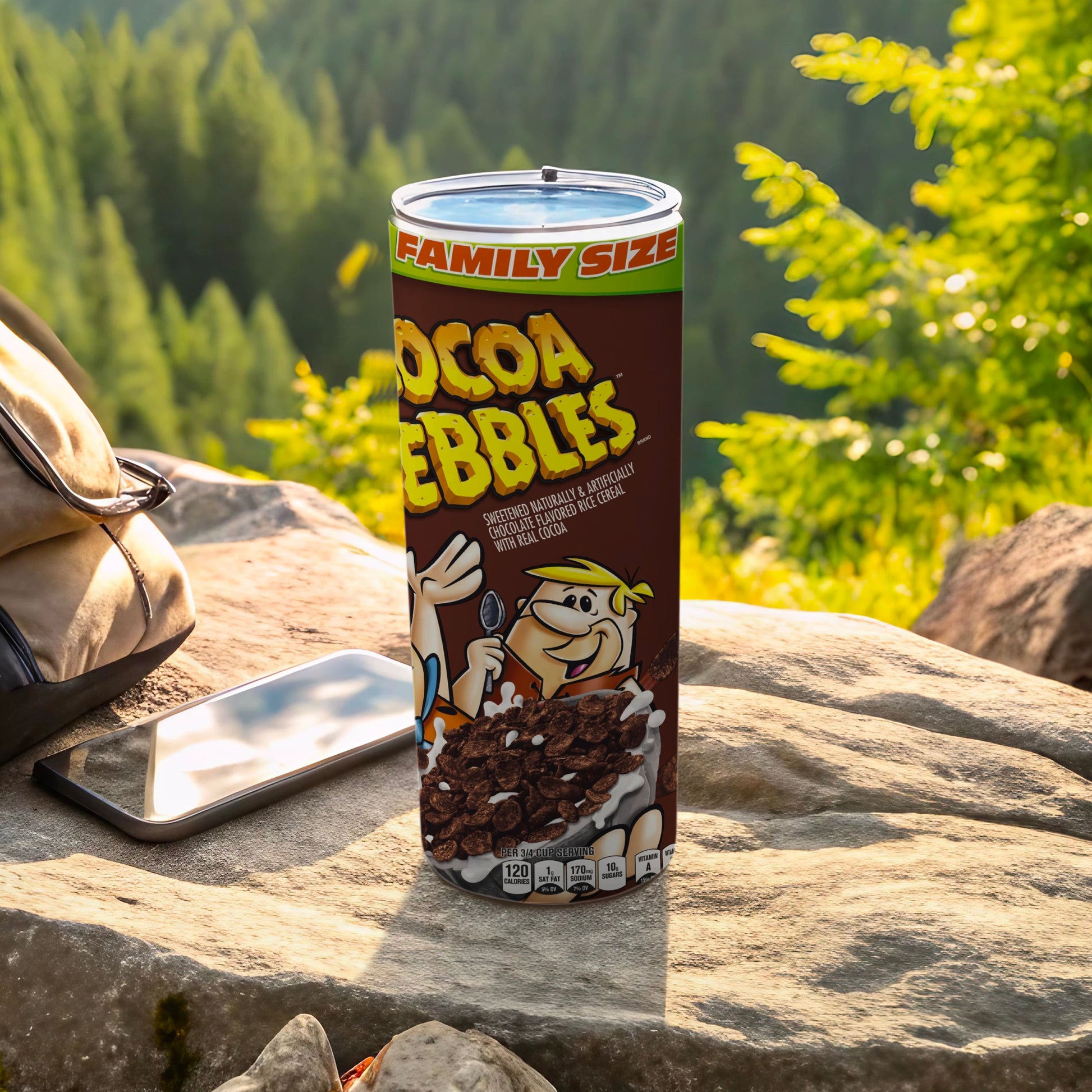 FAMILY SIZE COCOA PEBBLES SWEETENED CEREAL TUMBLER product type