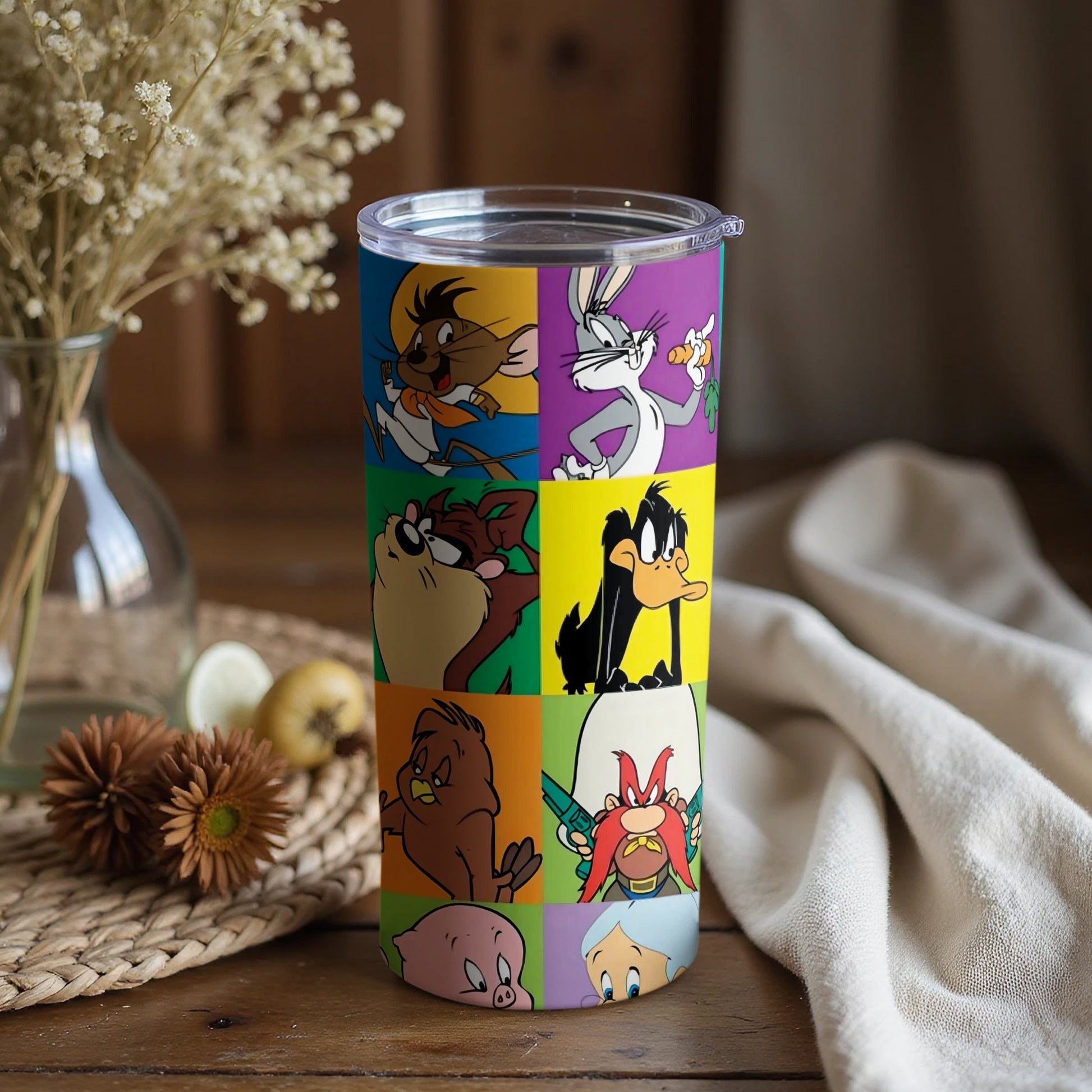 Colorful Cartoon Character Insulated Tumbler