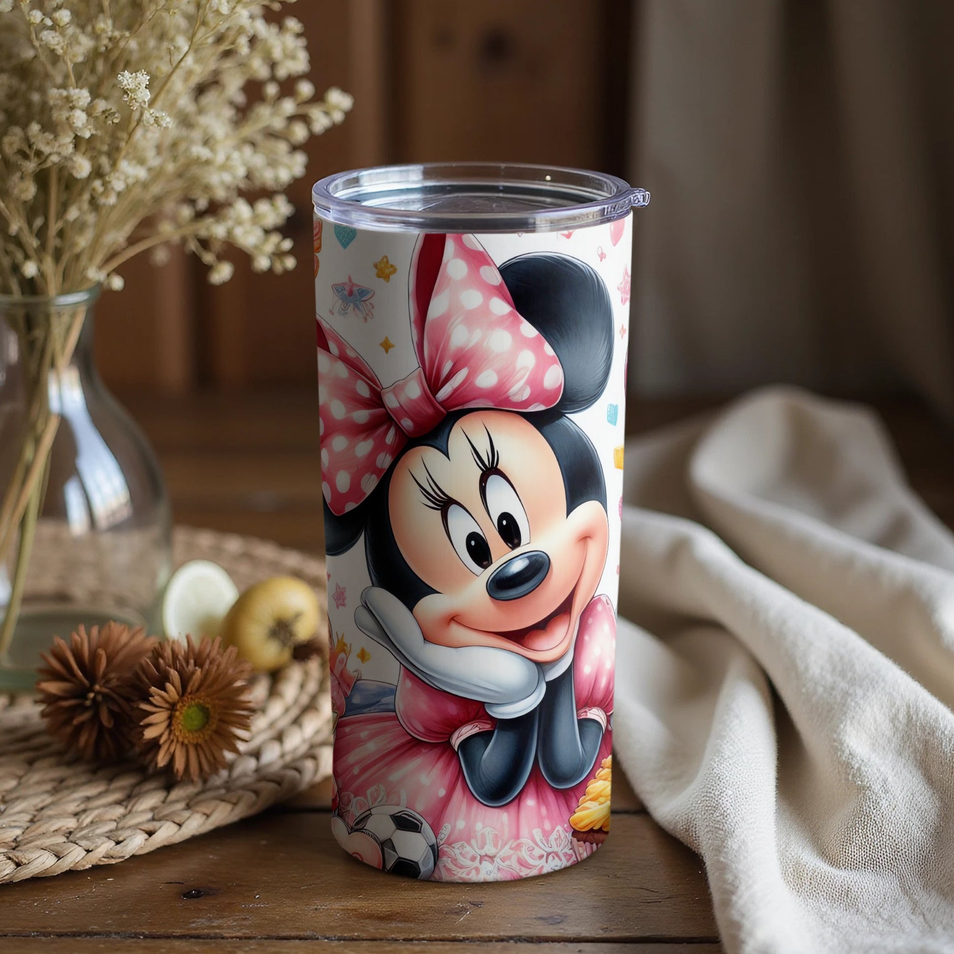 Cute Minnie Mouse Cartoon Character Themed Tumbler