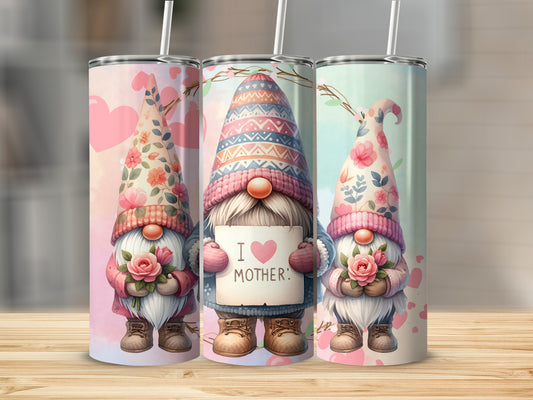 Cute Gnome Tumbler Mother's Day Gift Stainless Steel Flask