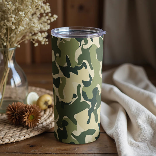 Camouflage Patterned Thermo Insulated Drink Tumbler