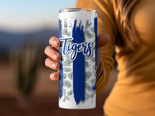 Tigers Paint Strokes Cheetah Graphic Memphis Tumblers