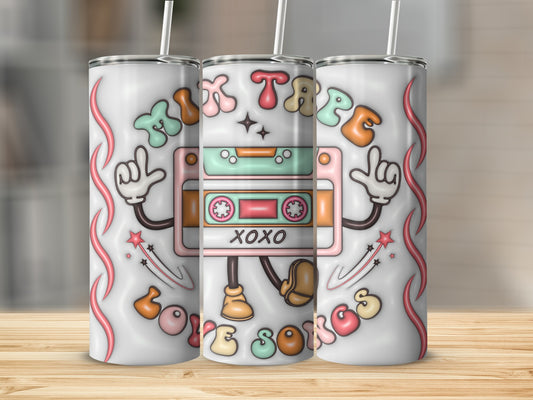 Mixtape Love Songs Tumbler for Music Lovers