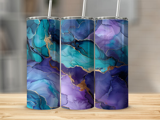 Colorful Abstract Art Stainless Steel Tumbler