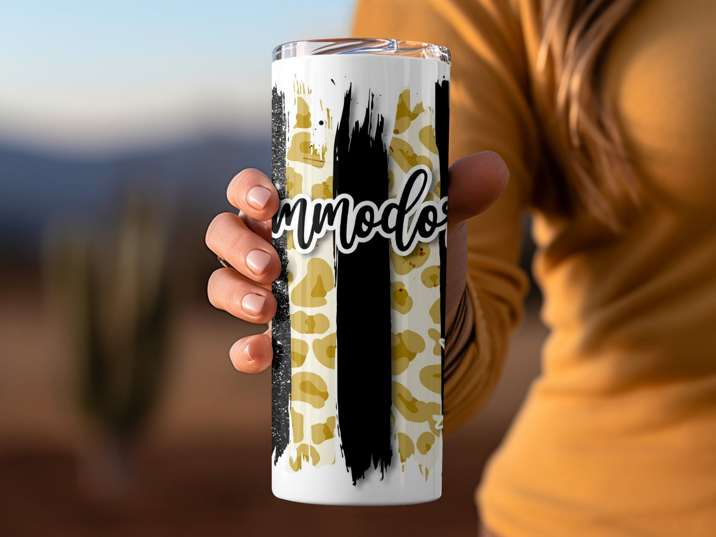 Commodores Leopard Star Gold Black Gold Stripes Tumblers