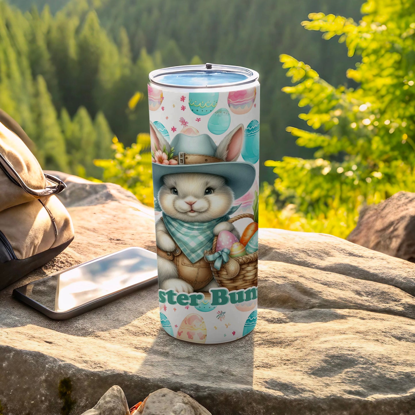 Cute Easter Bunny Eggs Carrots Tumbler product type