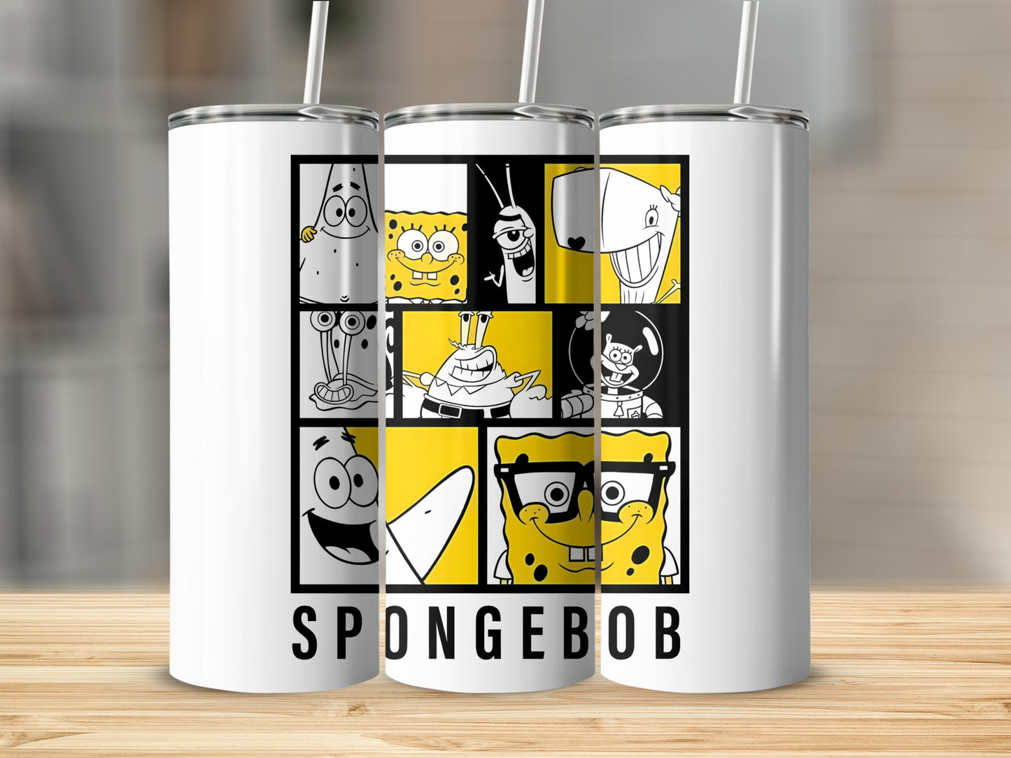 Spongebob and Friends Cartoon Graphic Tumbler Cup