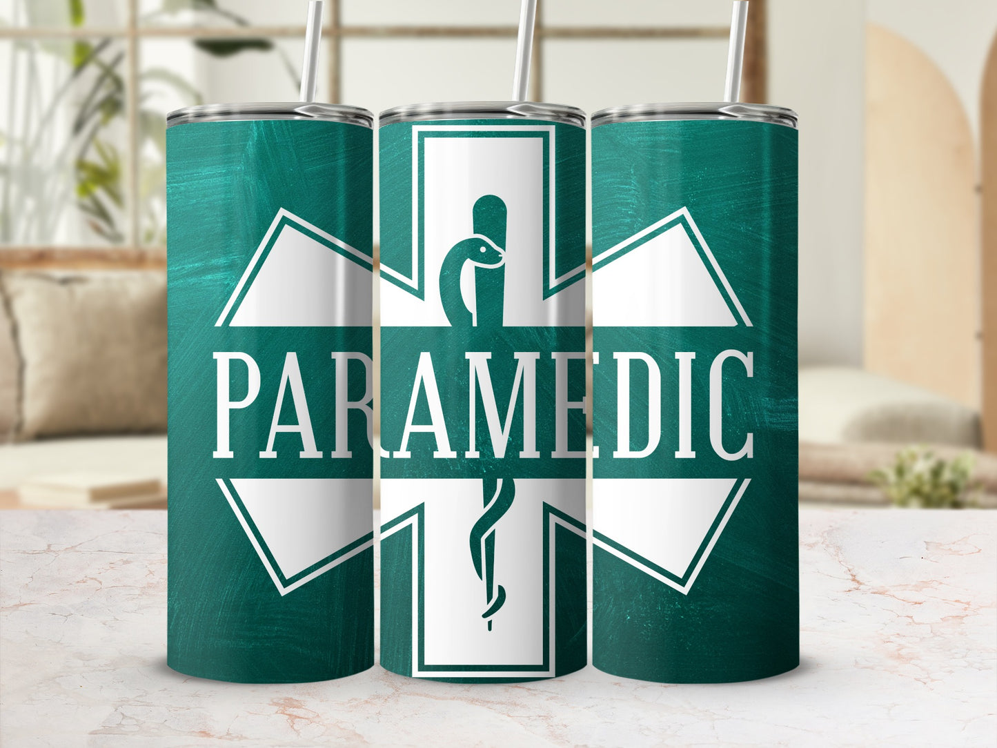 Paramedic Medical Symbol Design Tumbler Cups