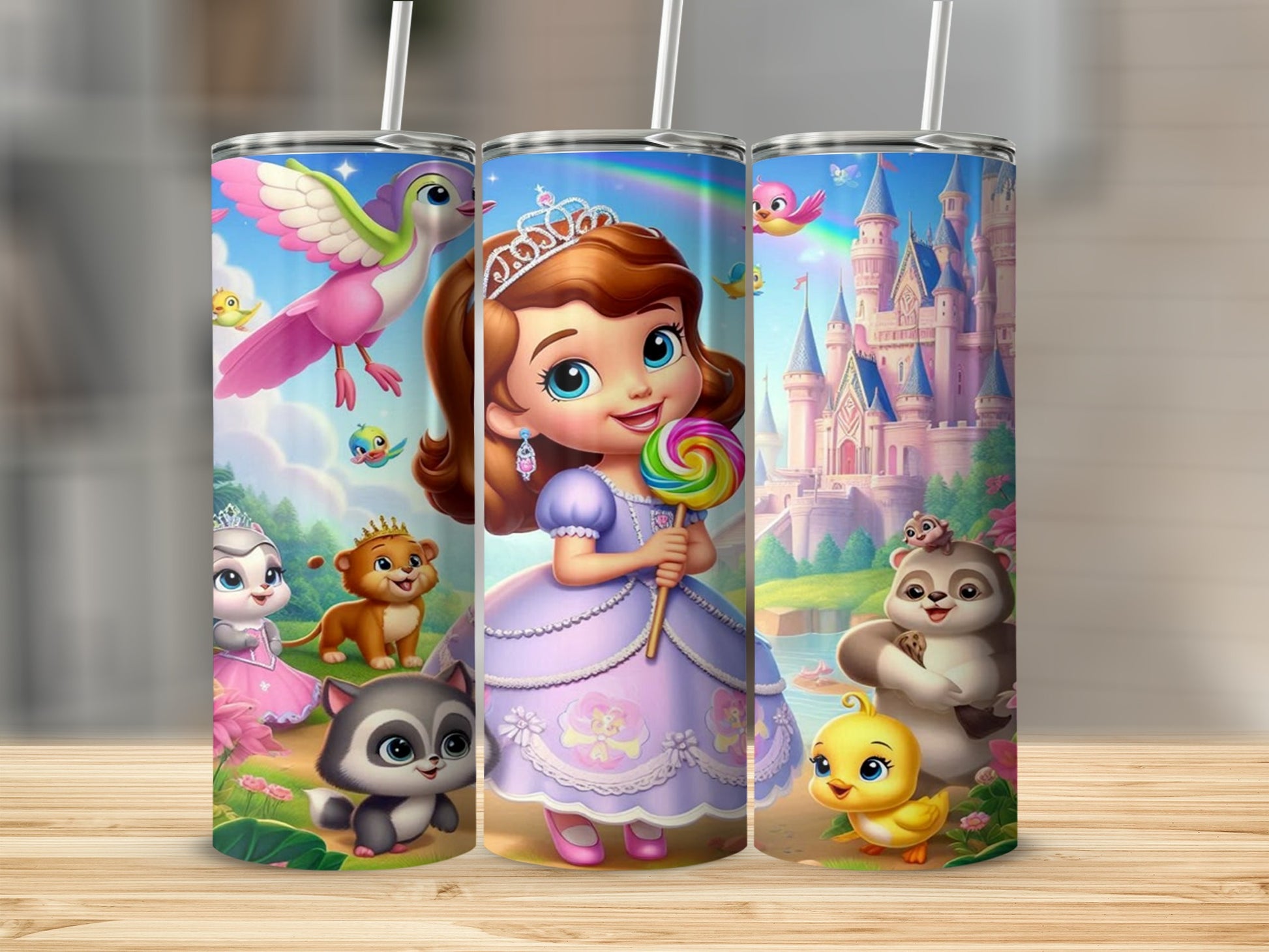 Princess and Animal Friends Tall Tumbler Cup Product