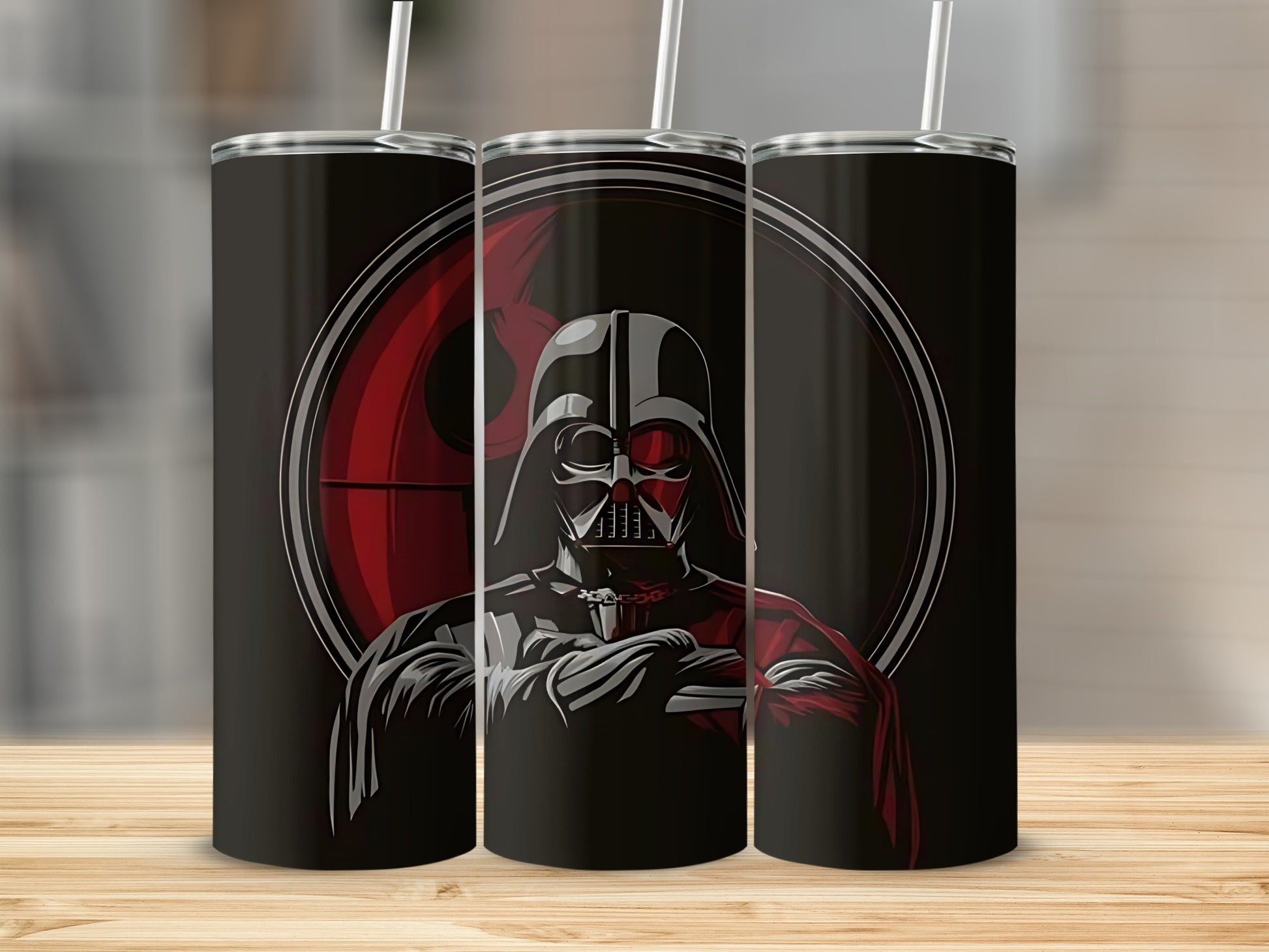 Darth Vader Iconic Mask Red Circle Background Design product type
