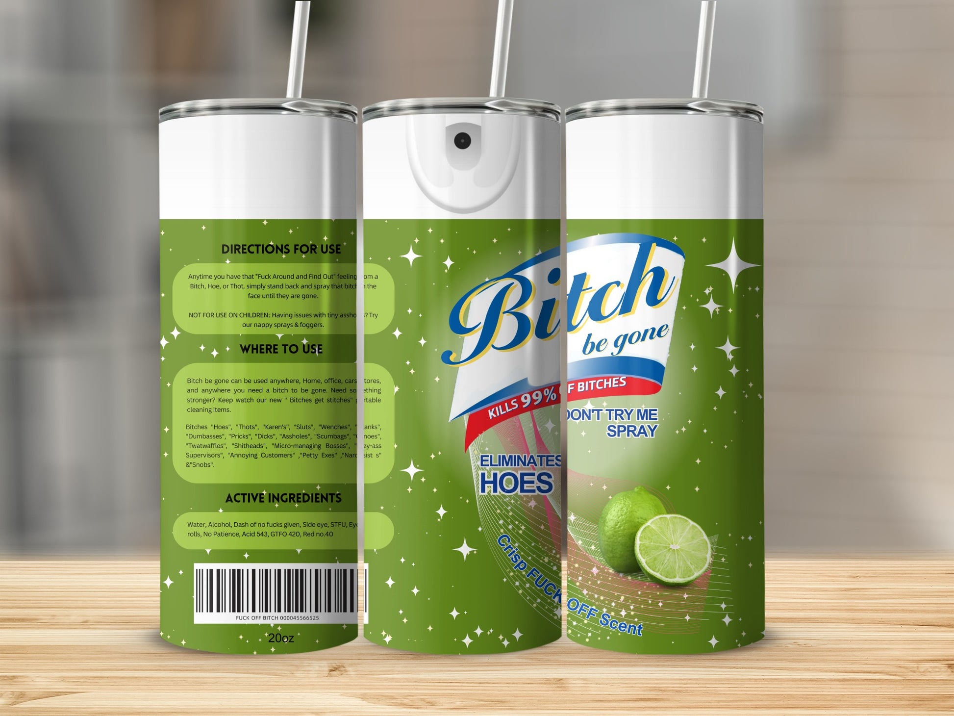 Bitch Be Gone Spray Eliminates Hoes Crisp Fuck Off Scent