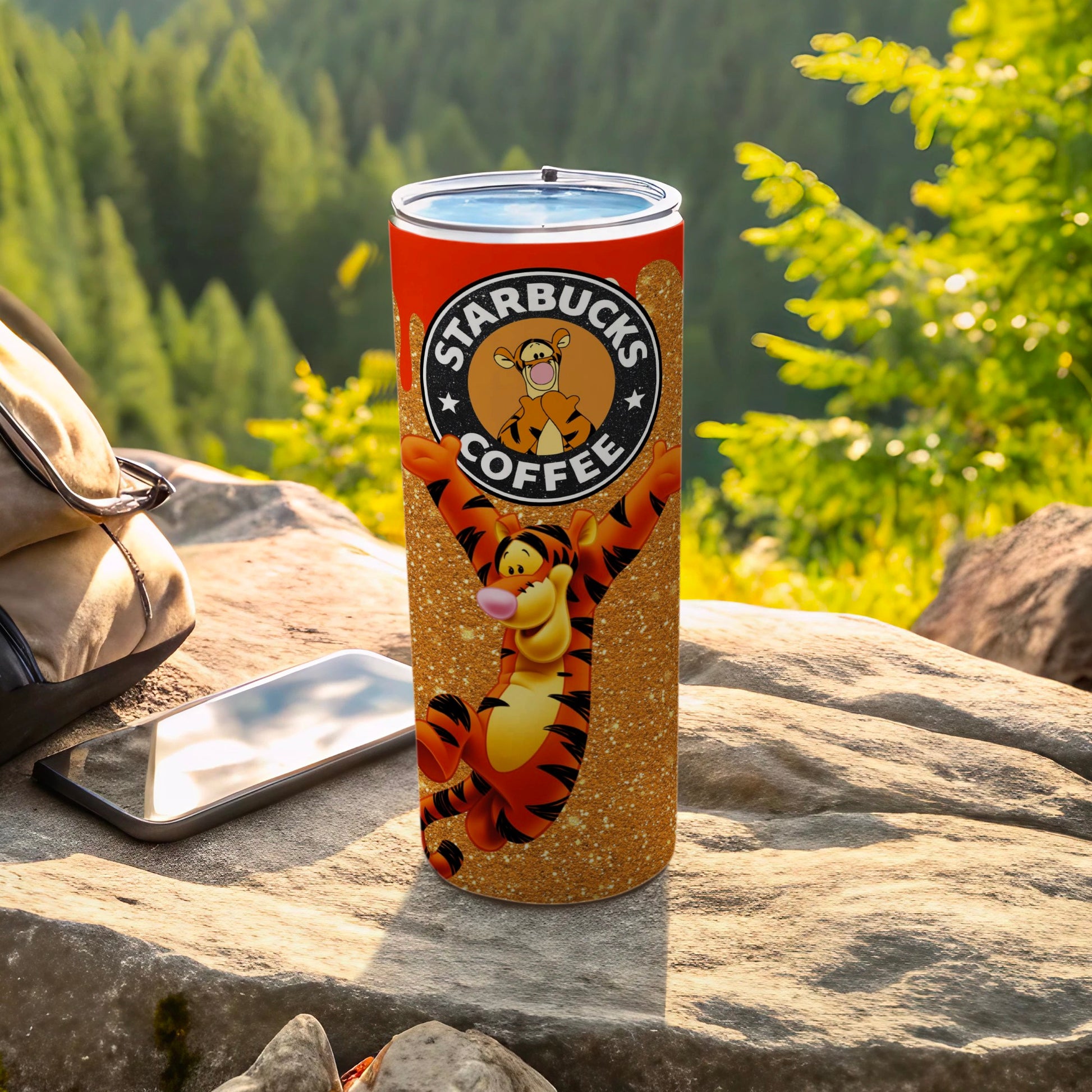 Starbucks Coffee Tigger Graphic Travel Mug